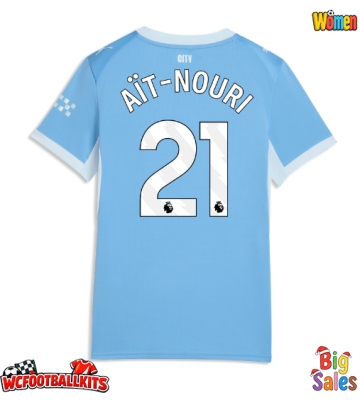 Manchester City Rayan Ait-Nouri #21 Replica Home Stadium Shirt for Women 2026-27 Short Sleeve